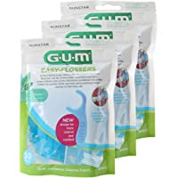 Los mejores  - GUM EASY-FLOSSERS Herramientas con hilo dental 3 x 30 piezas